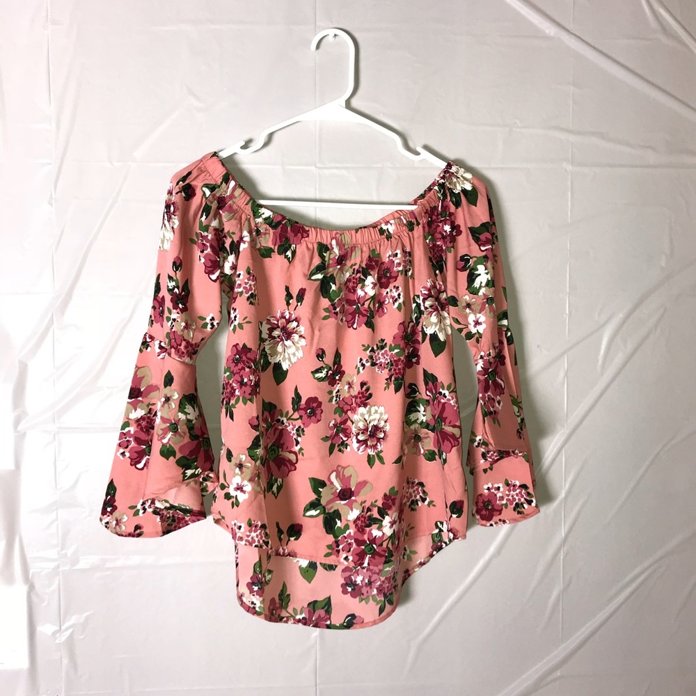PINK FLORAL Blouse